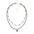Natural Gemstone Beaded Necklace And Metal Tassel Earrings