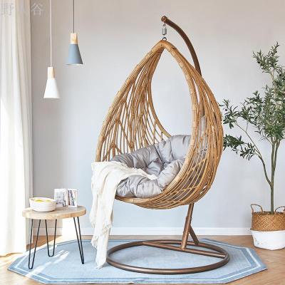 Hanging wicker chair swing indoor household swing chair Nordic lazy cradle chair balcony hanging chair