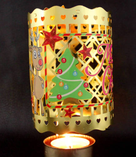 foreign trade special for rotating storm lantern christmas decoration style free design metal candle holder
