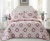 European reversible jacquard 3 piece quilt yarn-dyed polyester cotton thin air conditioning bedspread cushion bedding