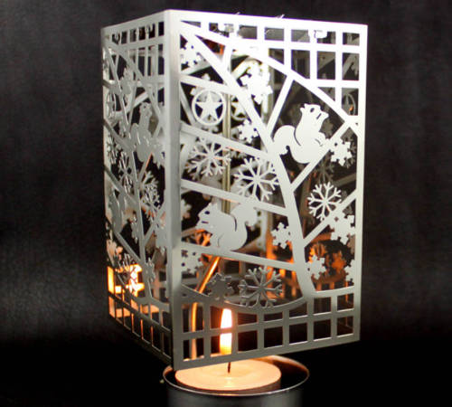foreign trade exclusive for hollow rotating metal lantern christmas decorations candlestick