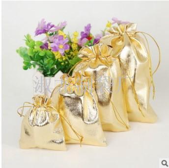 Gold and silver cloth bags jewelry bags beads beads bunches of gold and silver multi-specification gift bags
