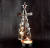 Rotating Christmas tree decoration heat principle rotating tea copper lamp