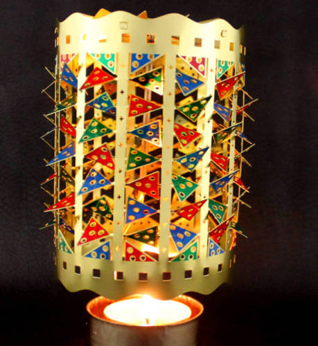 foreign trade exclusive wedding candlestick custom wholesale automatic rotation storm lantern hollow