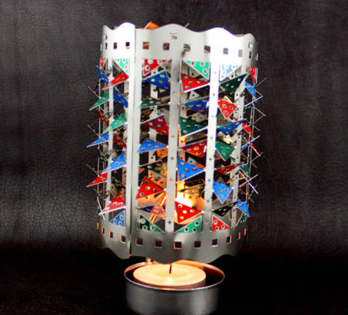 foreign trade exclusive for rotating candlestick christmas tree more than silver styles copper material metal lantern