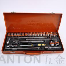 25pcs sleeve combination tools iron box manual socket wrench set of automobile repair combination tools