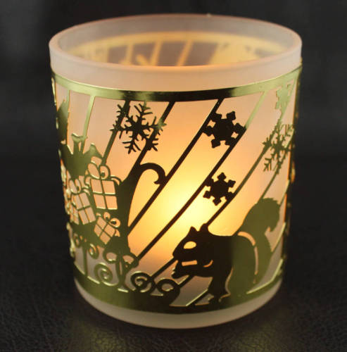 foreign trade exclusive for simple ikea glass copper products outer frame candlestick multi-style multi-sample ornament