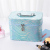 Direct Sales Large Capacity Cosmetic Bag Portable Korean Portable Cosmetic Case Leopard Laser Three-Piece Storage Box