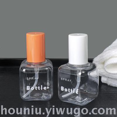 Quality English series transparent PET spray bottle travel portable cosmetics can be bottled separately