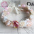 JL1645 new wedding dress accessories garland Weatern style imitation flower bride headgear wreath