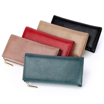 European and American lady purse three discount multi-card space large capacity long zipper mobile phone bag zero wallet