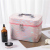 Direct Sales Large Capacity Cosmetic Bag Portable Korean Portable Cosmetic Case Leopard Laser Three-Piece Storage Box