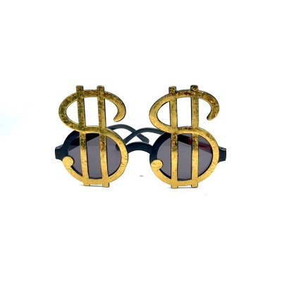 Dollar sign party funny glasses party supplies glasses masquerade party photo props