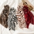European and American of autumn and winter new leopard pattern snake pattern big streamer hair ring ladies pan hair two in cross - border large intestine ring head ornaments