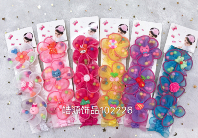Cute cartoon beads for baby hair ribbons