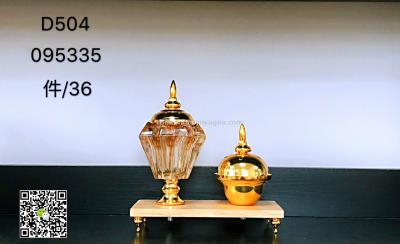 Classic Arabian ceramic and iron incense burner carbon furnace electric furnace LED household crafts dual-use