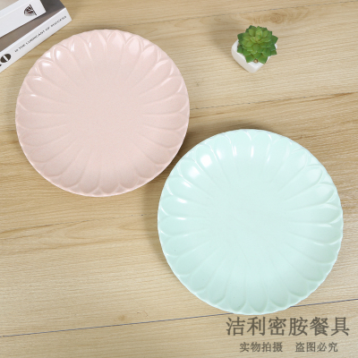 round European Style Household Fruit Snack Pastry Tray Kitchen Cold Dish Salad Dinner Plate Factory Spot Direct Sales