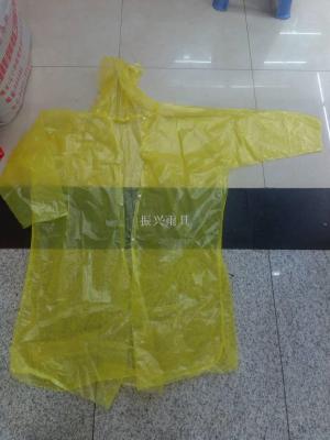 Thickened disposable raincoat with four buttons