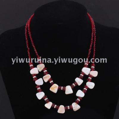 Accessories handmade crystal shell pieces necklace necklace pieces