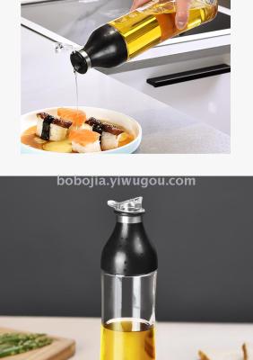 Glass oil control bottle oil jug sauce bottle liquid content-bottle large capacity do not drip do not hang