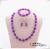 Domestic hot style hot selling crystal jade agate ladies necklace bracelet necklace three sets mixed color spot