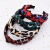 Amazon exaggerated leopard pattern hair band retro cross hair band creative cloth art knot headband female temperament hair accessories Europe and America