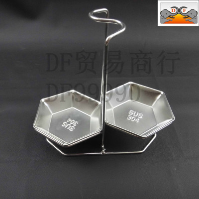 DF99990 DF Trading house 304 stainless steel diamond disc KTV snack tray