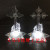 European and American foreign trade export LED acrylic Jesus was born three manager group, a decorated Christmas tree tabletop decorations