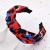 Amazon exaggerated leopard pattern hair band retro cross hair band creative cloth art knot headband female temperament hair accessories Europe and America