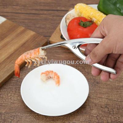Stainless steel shrimp peeler quick shucking shrimp clip 304 kitchen gadget crayfish peeler