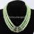 Translucent jade beads evening jewelry choker crystal necklace earrings set