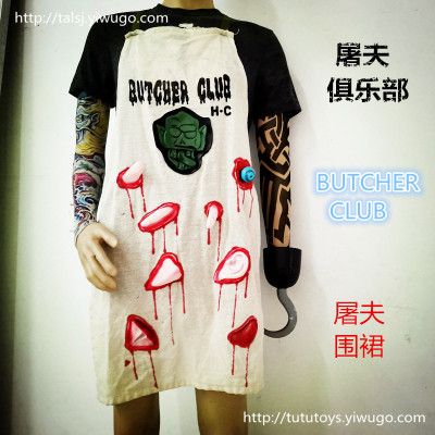 Ghost festival butcher's apron the butcher's club Halloween horror apron freak killer apron