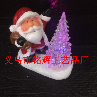  American foreign trade export ceramic Santa Claus handicrafts ceramic Christmas tree Christmas gifts toys decoration