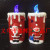 LED Claus Claus acrylic Christmas tree Christmas decoration candlestick church scene display gifts