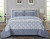 European air conditioning 3 piece quilt set thin bedding yarn dyed polyester cotton reversible jacquard mattress pillows