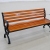 Park chair outdoor bench courtyard leisure backrest outdoor balcony antiseptic wooden bench outdoor bench