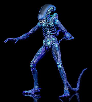 Wanshing animation NECA alien AVP movie version 2019 warrior blue alien Alien7 inches hands-on