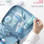 Cosmetic bag multi-functional waterproof travel package portable double layer travel bag forwomen men travel toiletry 