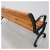 Park chair outdoor bench courtyard leisure backrest outdoor balcony antiseptic wooden bench outdoor bench