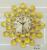 Popular Yiwu Factory Direct Wholesale Foreign Trade European and American Modern Simple Golden Iron Mute Decorative Peacock Wall Clock