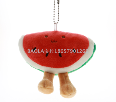 Watermelon plush small pendant foreign trade domestic sales small size grab machine doll classic wedding throwing