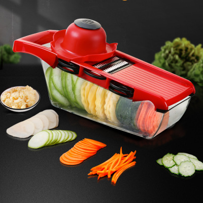 Kitchen gadget multi-functional grater 6 - blade vegetable cutter rub grater potato magic