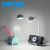 LED 3-segment dimming desk lamp 5W custom gift smart student desk lamp with USB charging function with fan