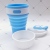 Silicone folding cup portable coffee cup folding cup Silicone cup