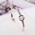 Pudding Small Station Boutique Supply 18K Rose Gold Diamond Nail Bracelet Female Does Not Fade