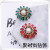 Ice-ling zirconium Daisy dress buttons jewelry nail color can choose to match the clothes suit pins