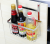 Stainless steel kitchen storage shelf dishwashing brush dishcloth water hanging basket cupboard door sink rack