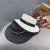 Straw hatter letters flat top elegant black border bowler hatter British shoot beach holiday sun hat