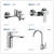 China factory faucets wholesale prices antique brass basin faucet hot and cold