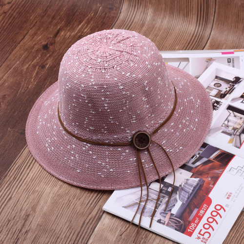 summer sun hat sun protection sun hat elderly breathable straw hat grandma cool hat middle-aged female mother hat